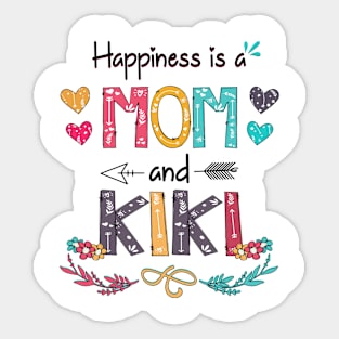 Happiness Is A Mom And Kiki Wildflower Happy Mother's Day Sticker